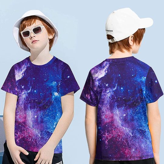 Boys Girls 3D Printed Graphic T-Shirt