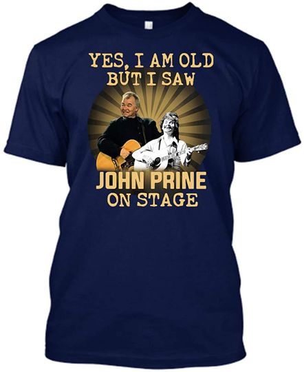 John Prine Black Unisex, Vintage T-Shirt