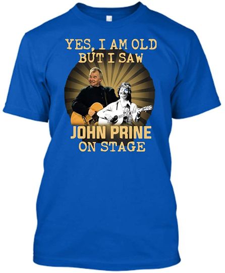 John Prine Black Unisex, Vintage T-Shirt