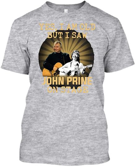 John Prine Black Unisex, Vintage T-Shirt