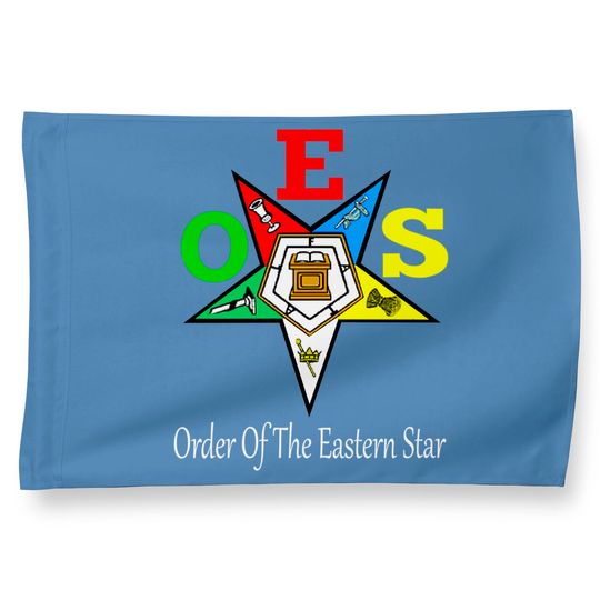 Oes Order Of The Eastern Star Logo Symbol House Flag