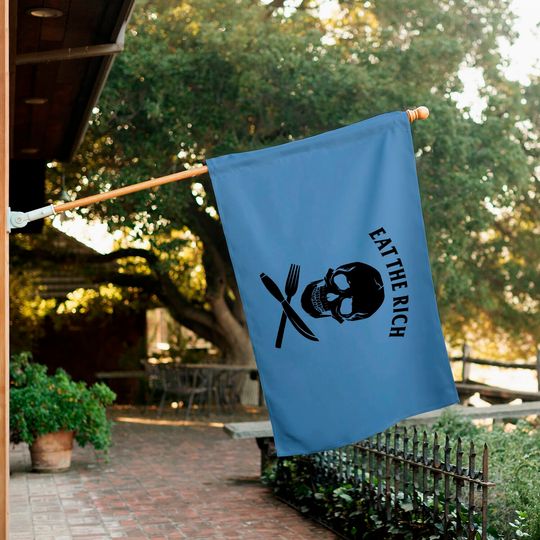 Eat The Rich House Flag Protest Socialist Communist