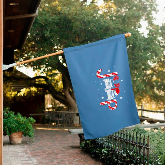 Driving Jeep Christmas House Flag