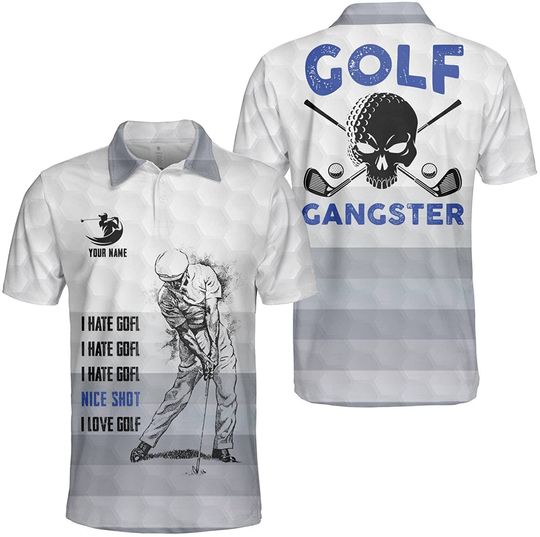 Skull Goft 3D Printed Polo Shirt