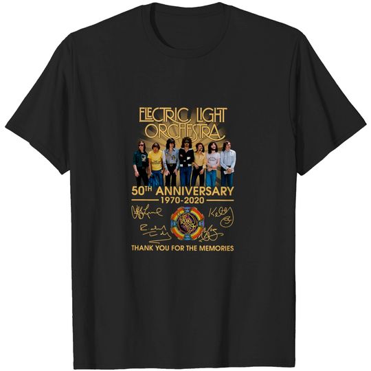 Electric Light Orchestra Elo 50Th Anniversary 1970 2020 Thanks You T-Shirt