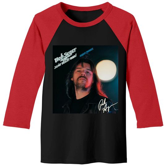 Bob Seger Night Moves Signature Baseball Tee, Music Tee, Vintage Band Baseball Tee, Classic Rock Baseball Tee