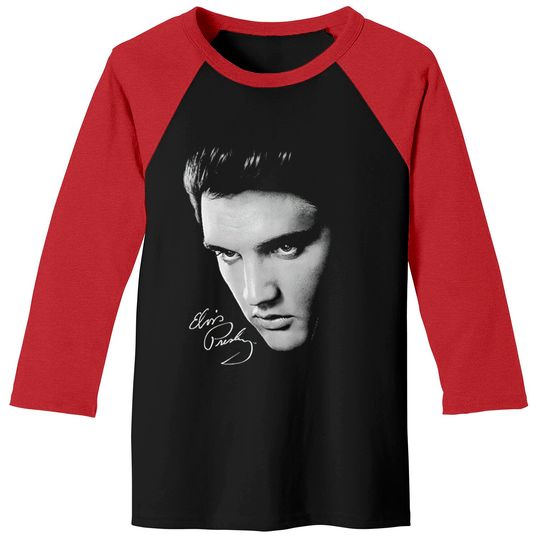 Popfunk Elvis Presley Signature Heartthrob Music Baseball Tee