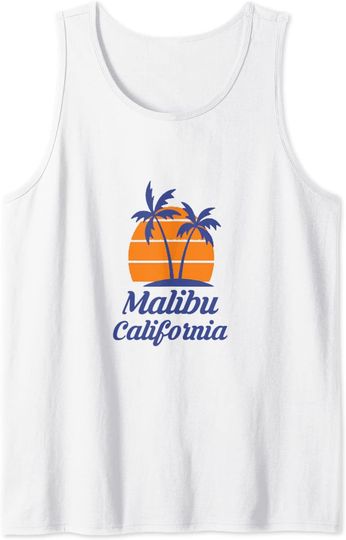 Discover Malibu Tank Top California CA Beach City State
