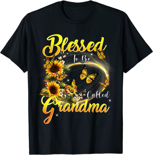 Blessed to be called Grandma Shirt Sunflower Lovers Grandma T-Shirt