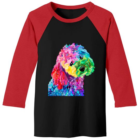 Dog Lover Poodle Baseball Tee