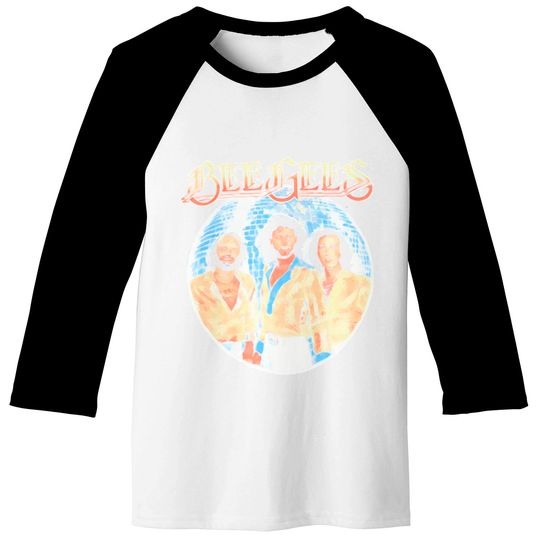 Bee Gees Classic Rock Band Logo Baseball Tee