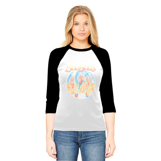 Bee Gees Classic Rock Band Logo Baseball Tee