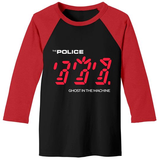 Police Ghost In The Machine Fitted Baseball Tee