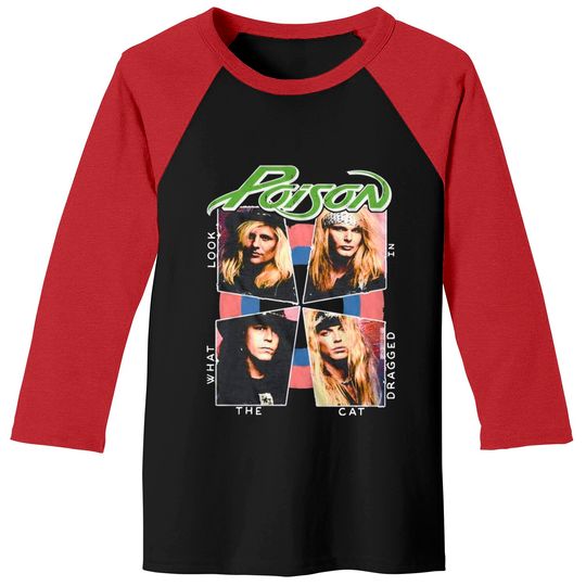 A&e Designs Poison Look What The Cat Dragged In Baseball Tee