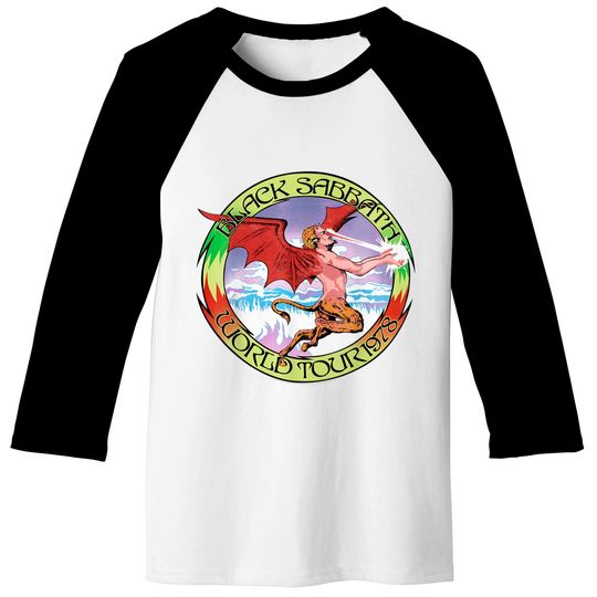 Black Sabbath  World Tour '78 Baseball Tee