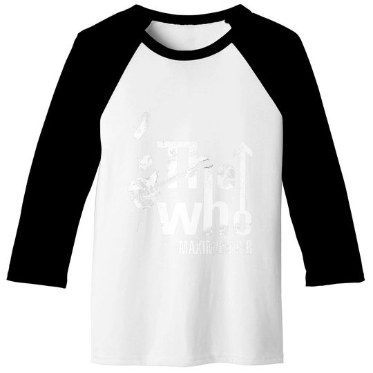 The Who Official Maximum R&b Tour Premium Baseball Tee