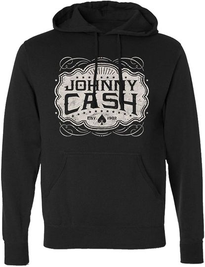 Johnny Cash Emblem Hoodie Sweatshirt