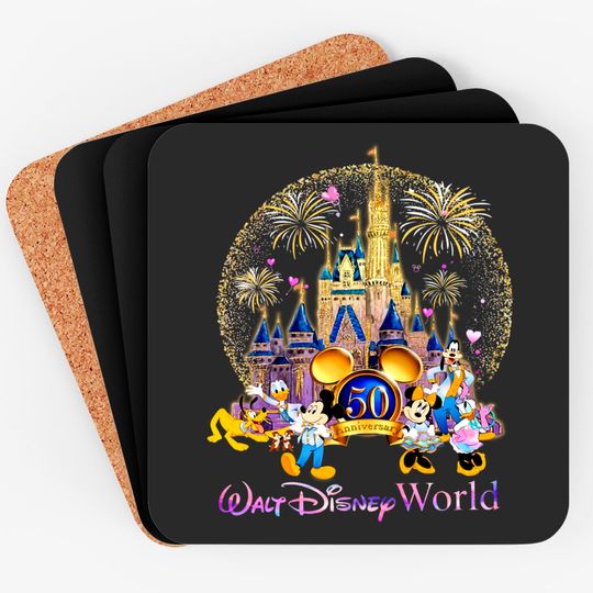 50th Anniversary Walt Disney World Coasters