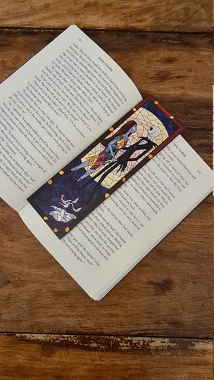 Nightmare Before Christmas Bookmark, Disney, Jack Skellington with Sally and Zero