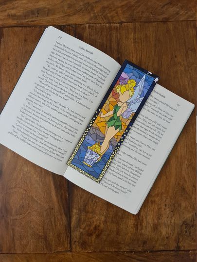Tinkerbell Bookmark, Disney Peter Pan, Fairy Dust, Lantern