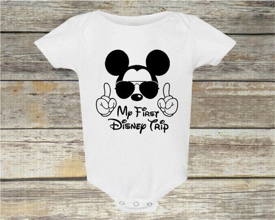 My First Disney Trip  | Baby Bodysuit | Disney Outfits | Disneyland | Disney World