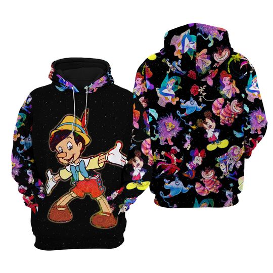 Pinocchio Galaxy Night Sky Patterns | Disney Sweatshirt/Hoodie/Fleece Jacket
