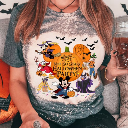 Disney Halloween Bleached 3D T-shirt