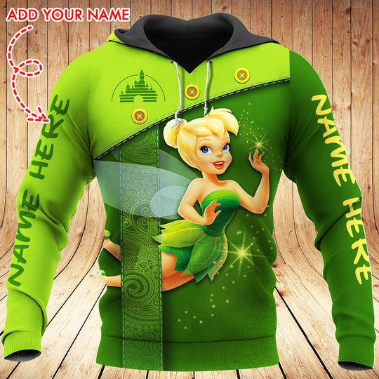 Tinker bell custom hoodies, mickey mouse hoodies, disneyland hoodies