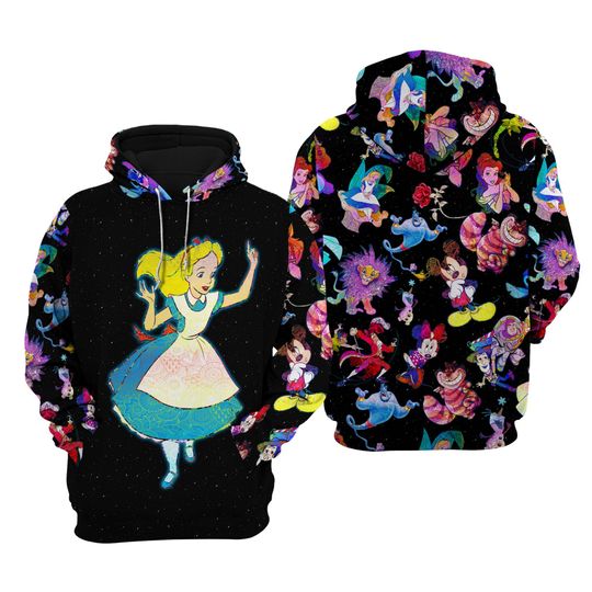 Discover Alice In Wonderland Galaxy Night Sky Patterns | Disney Sweatshirt/Hoodie