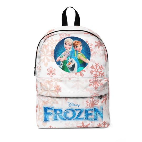 Disney Elsa Anna School Bag Olaf Kristoff Swan Red Classic Backpack