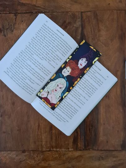 Hocus Pocus Bookmark, Disney Halloween, Sanderson Sisters Winifred Sarah Mary