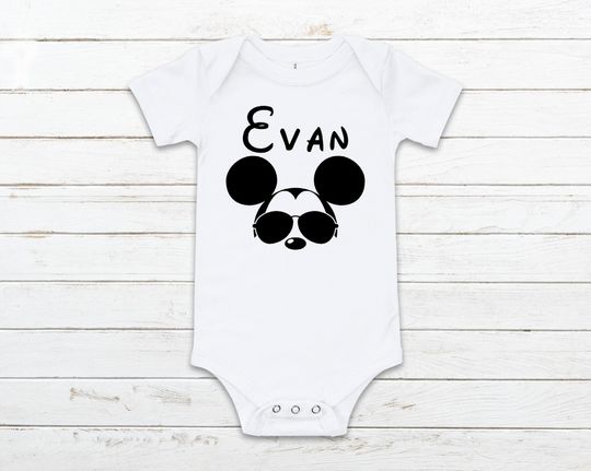 Mickey Mouse Onesie, Disney Onesie, Custom Onesie