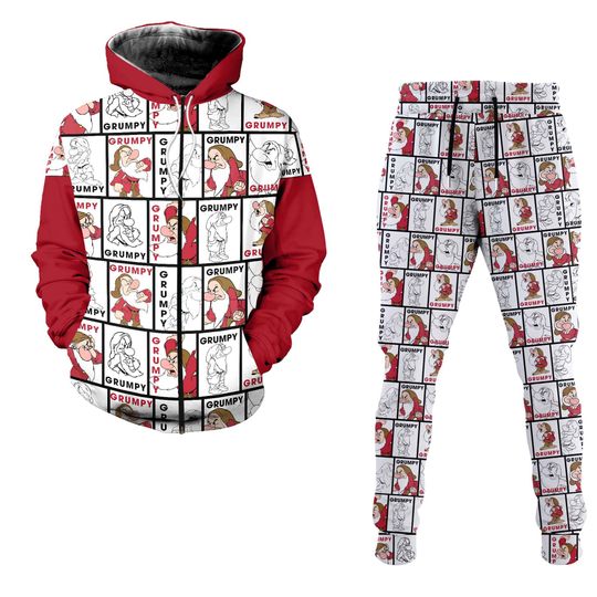 Grumpy Dwarf Disney 3D Printed Hoodie