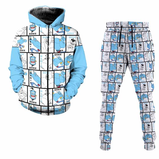 Genie Aladdin Disney 3D Printed Hoodie