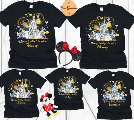 Personalised Disney Family Shirt, Disney Vacation Group Shirt, Disney Family Vacation 2022 Shirt