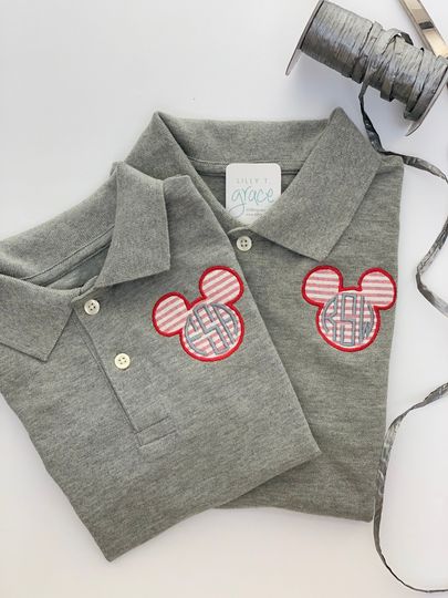 Disney Mickey Mouse Appliqued Polo Shirt