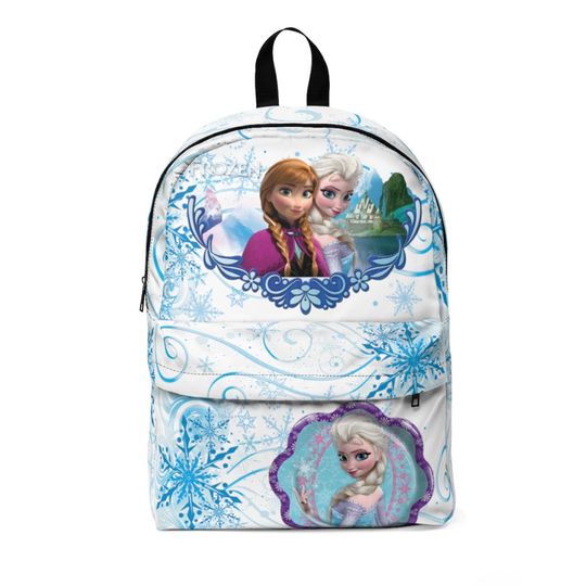 Disney Elsa Anna School Bag Olaf Blue Gift Unisex Classic Backpack