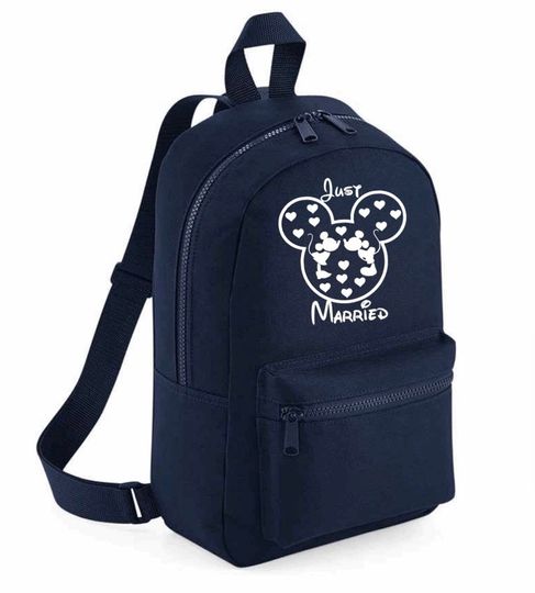 Disney Just married mini backpack, Disney backpack