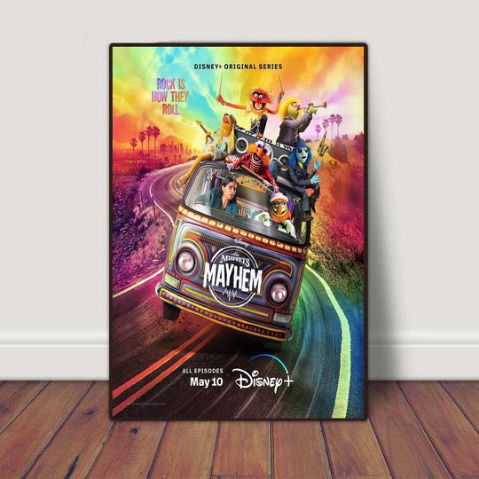 The Muppets Mayhem TV Series Poster Wall Decoration