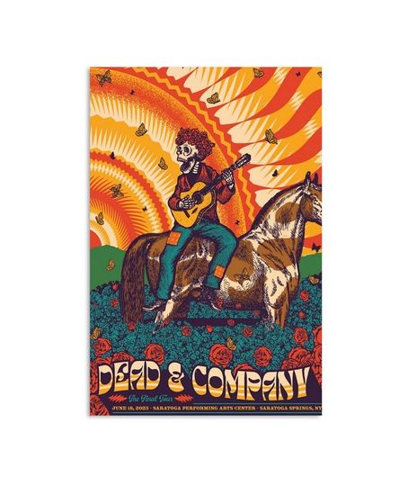 Dead And Company June 18 2023 Saratoga Springs, NY Vip Poster
