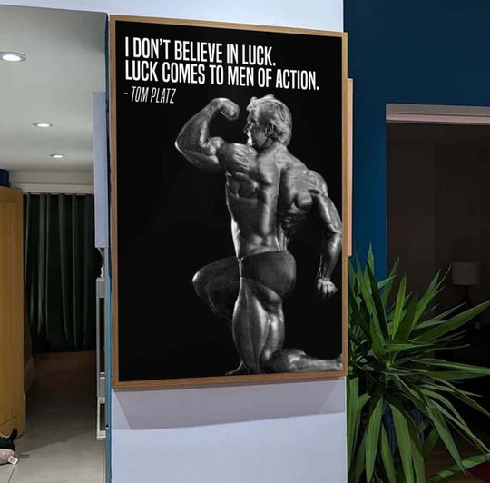 Discover Tom Platz Motivation Poster