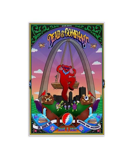 Discover Dead And Company June 7 2023 St. Louis, MO Poster
