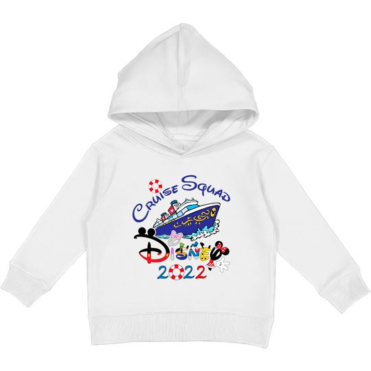 Discover Custom 2022 Disney Cruise Squad Vacation Family Kids Pullover Hoodies