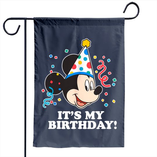 Discover Disney Mickey Mouse Its My Birthday Garden Flag