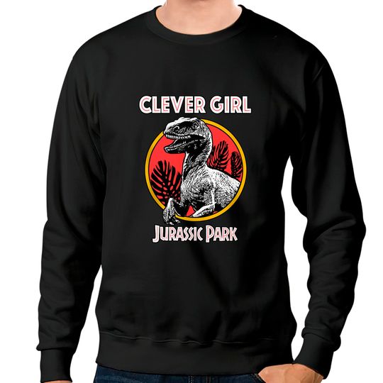 Discover Jurassic Park Sweatshirts Retro Raptor Clever Girl