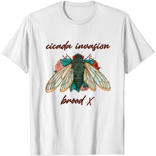 Discover Unisex T Shirt Cicada Invasion Brood X 2021