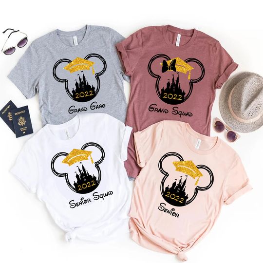 Discover Graduation Disney 2022 Mickey Minnie Matching T-Shirt