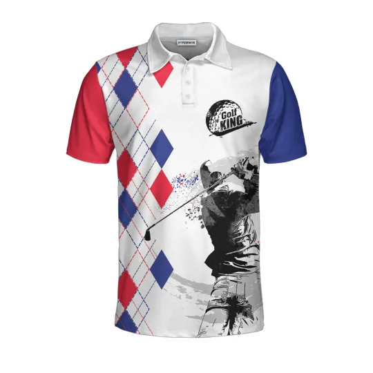 Discover Golf Is My Game I Just Wish I Was Good At It Golf Polo Shirt, Crossed Golf Clubs Shirt Design