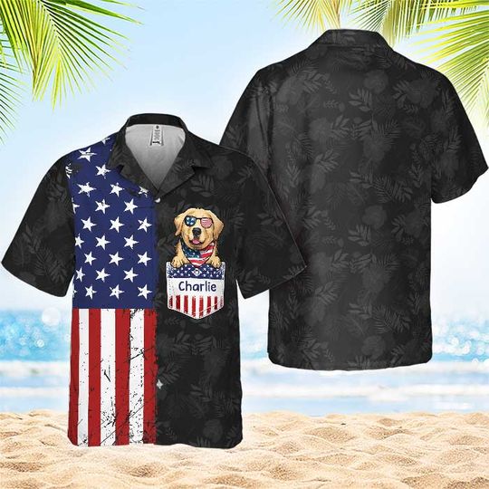 Discover Happy 4th Of July Hawaiian Shirt