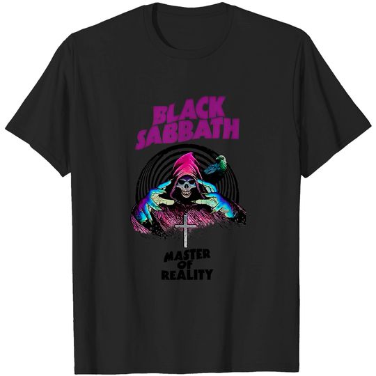 Discover 70's Black Sabbath Master Of Reality Cotton White Men T-shirt
